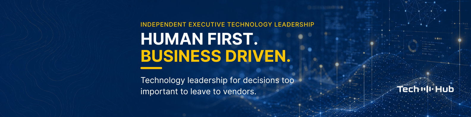 Tech Hub LinkedIn cover — Data