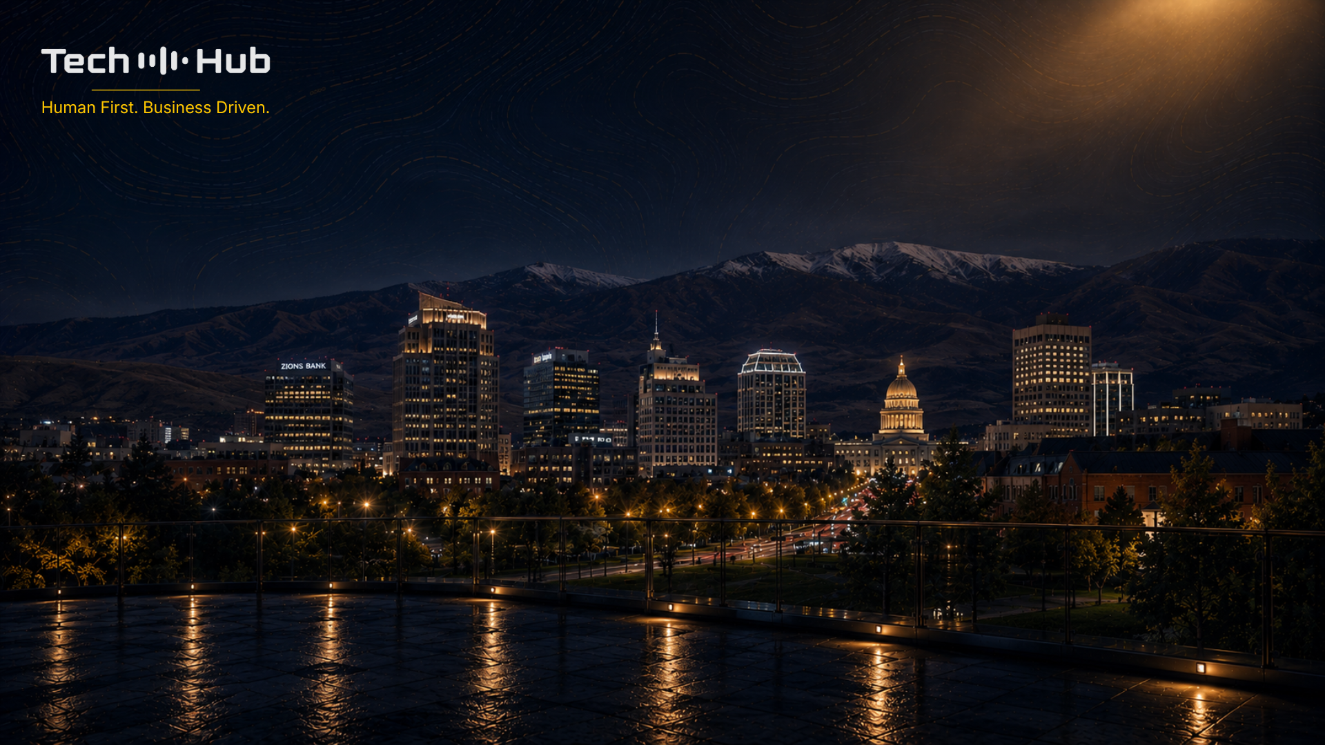Tech Hub virtual background — Boise