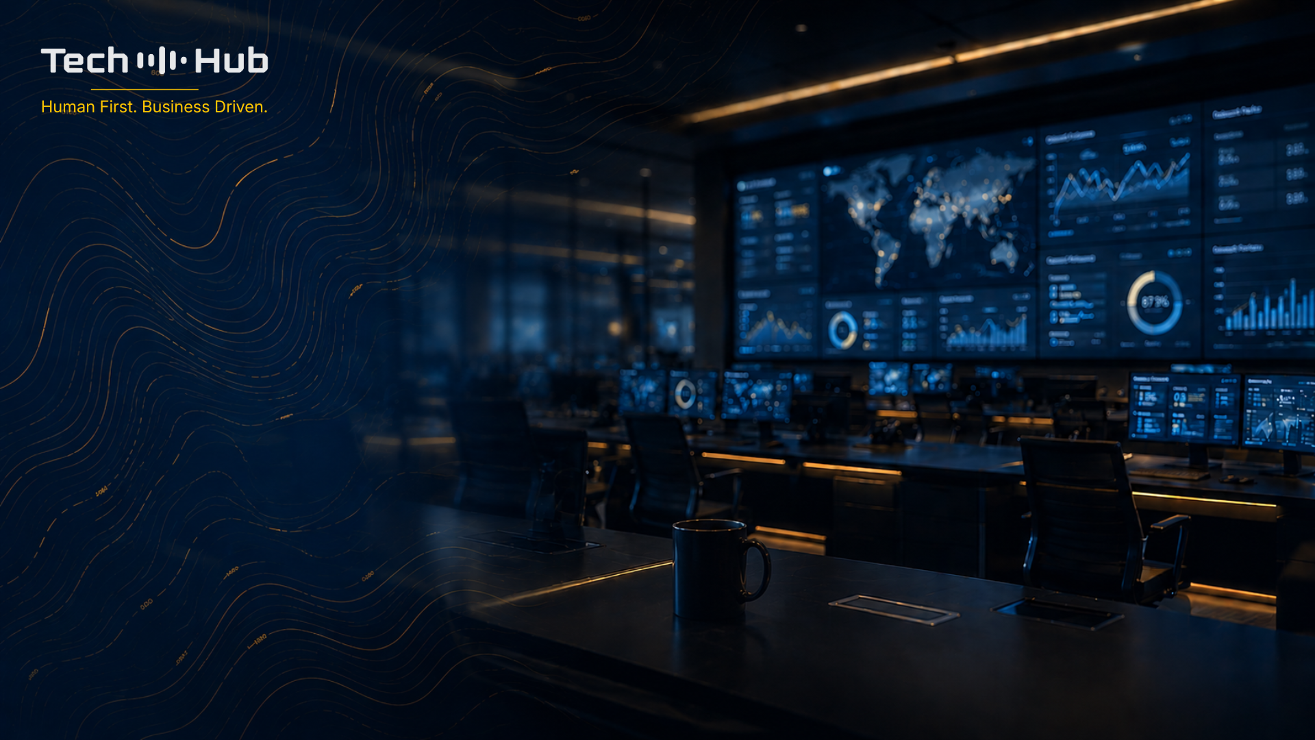 Tech Hub virtual background — Operating Center
