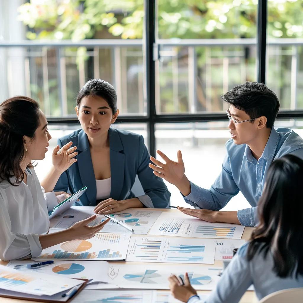 Team discussing vendor consolidation strategies in a strategic meeting